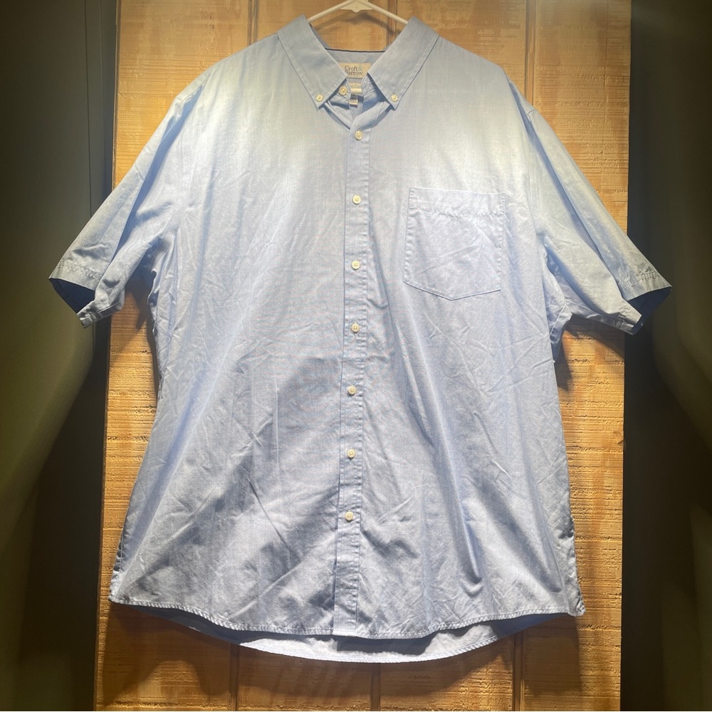 Croft & Barrow Light Blue Casual Button Down Shirt